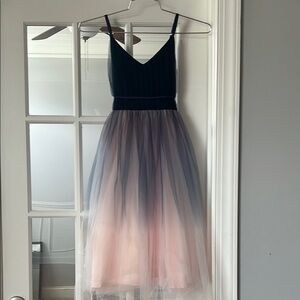 Elegant Ombre Spaghetti Strap Dress